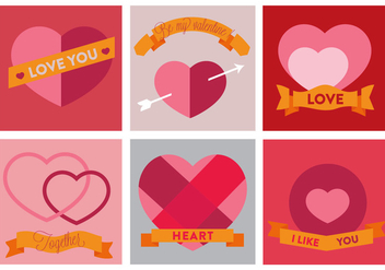 Free Vector Heart Icons - vector gratuit #353197